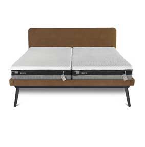 Een spiraalbodemset in de slaapkamer zoals deze Avek Stiel spiraalbodemset